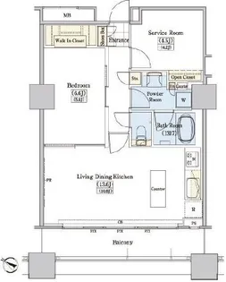 レジディアタワー上池袋(タワー棟)【16階】の間取り