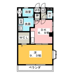 ファミーユ池場【1階】の間取り