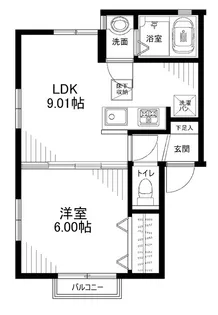 ハマヒルズ【2階】の間取り