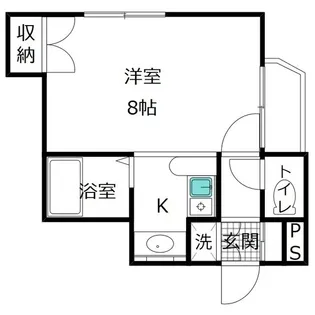 メゾン・ド・ラメール白菊【4階】の間取り