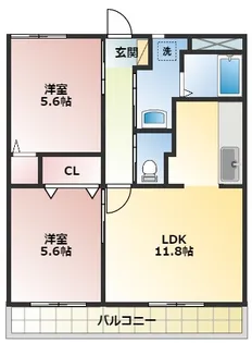 マイシャトー国府台D【3階】の間取り
