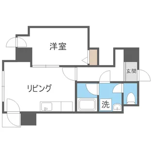 コートロティ大通【11階】の間取り