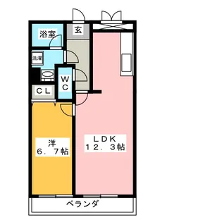 ClairII【2階】の間取り