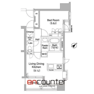 コンフォリア西早稲田【9階】の間取り