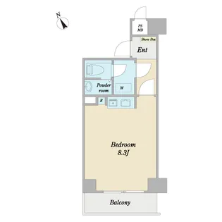 ゼネラル根津【8階】の間取り