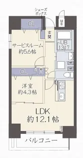 イルミナルグランデ【8階】の間取り