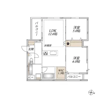 【へーベルメゾン】Maple Urawa【3階】の間取り
