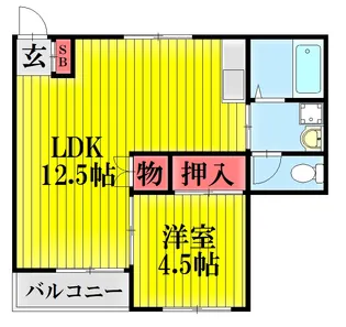 イオロスソーカ【3階】の間取り