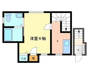 ボンヌシャンス【2階】の間取り