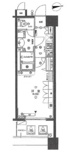 エスコート芝浦EAST【7階】の間取り