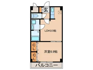 アンシャンテ車道【8階】の間取り