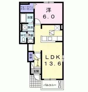 エテルノ・ピーヌ II【1階】の間取り