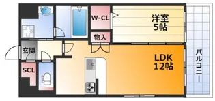 スプランディッド新大阪EAST【5階】の間取り
