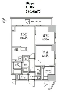レジディア日本橋馬喰町II【9階】の間取り