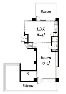 ティックハウス【9階】の間取り