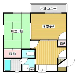 グリーンハイツ【2階】の間取り
