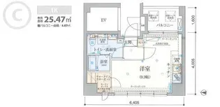 リヴシティ両国弐番館【6階】の間取り