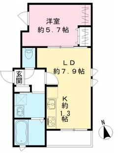 リッジ代沢【2階】の間取り