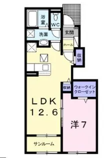 グランデ クォーレ【1階】の間取り