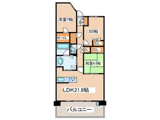 プラウド府中中河原【8階】の間取り