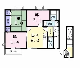セントラルヒルズIII【2階】の間取り