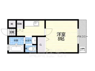 青木町ユーミンフラッツ【2階】の間取り