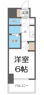 ファステート難波ラグジュ【11階】の間取り