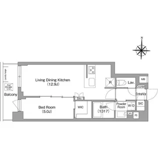 コンフォリア・リヴ永福町【5階】の間取り