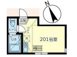 ユナイト星川クロックムッシュ【2階】の間取り
