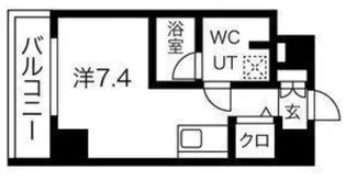 クラリッサ横浜ノワール【6階】の間取り