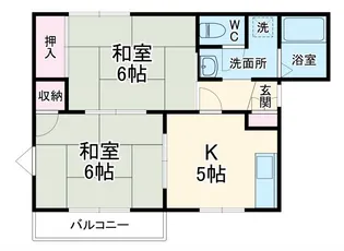 グリーンハウス尾崎A【2階】の間取り