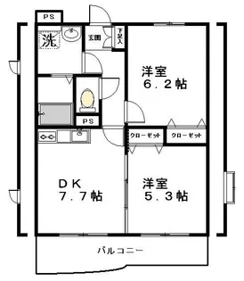 Saisonたなし町【1階】の間取り