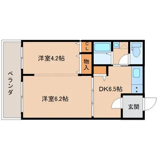 ボネス【3階】の間取り