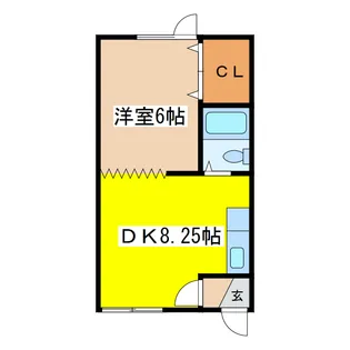 グリーンアップル【2階】の間取り