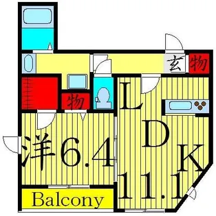 アリコベール【3階】の間取り