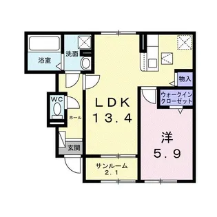 カプリコーン【1階】の間取り