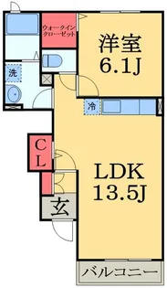 サンシャインハウス【1階】の間取り