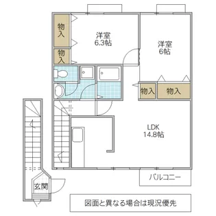 コジィアラン【2階】の間取り