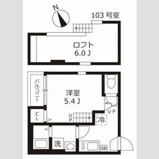 メゾンドセレーノ【1階】の間取り