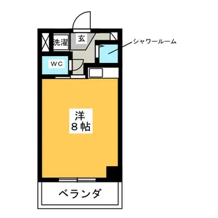 ハイツAZUMI【1階】の間取り