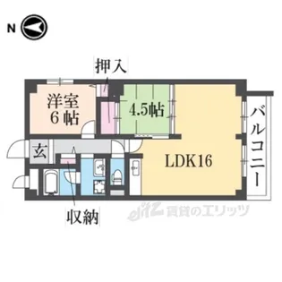 フローラル長洲【2階】の間取り