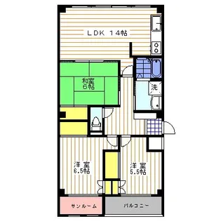 アリックス【5階】の間取り