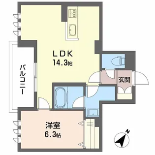シャーメゾン寺家駅前【3階】の間取り