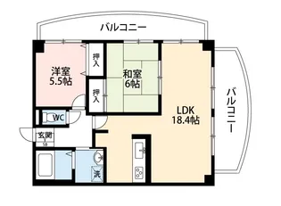 アロンジェビラージュ【4階】の間取り