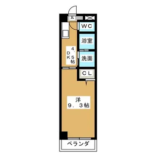 オアゾ名西【1階】の間取り