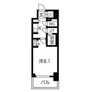 クレスト新栄【13階】の間取り