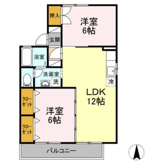 サングリーンハウス【2階】の間取り