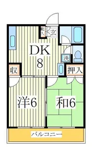 グリーンハイツ【2階】の間取り