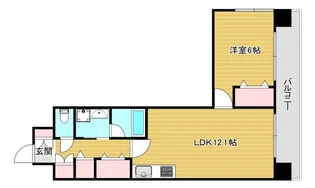 エグゼレジデンスタワー【19階】の間取り
