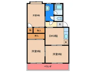マル萬ビル【4階】の間取り